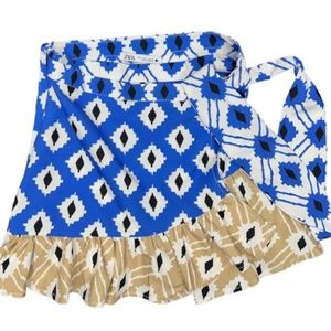 Zara Astrid Ruffle Wrap Skirt